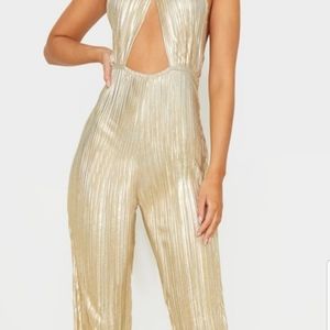 Brand new with Tags Gold Jumpsuit!